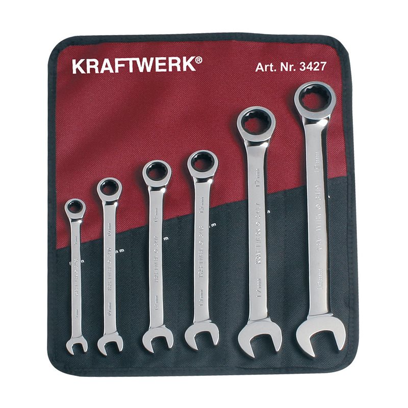 Kraftwerk Ratchet Combination Wrench Set