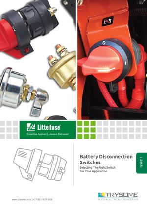 Littelfuse Battery Disconnection Switches Catalogue