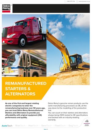 Delco Remy Remanufactured Starters & Alternators