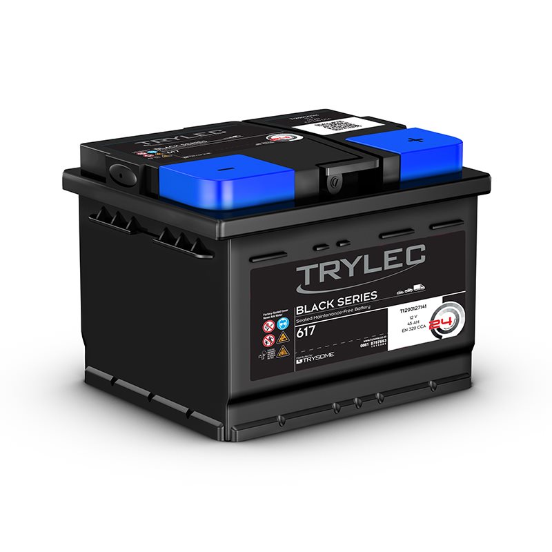 Trylec Black Series Premium, Maintenance-Free Battery (617)