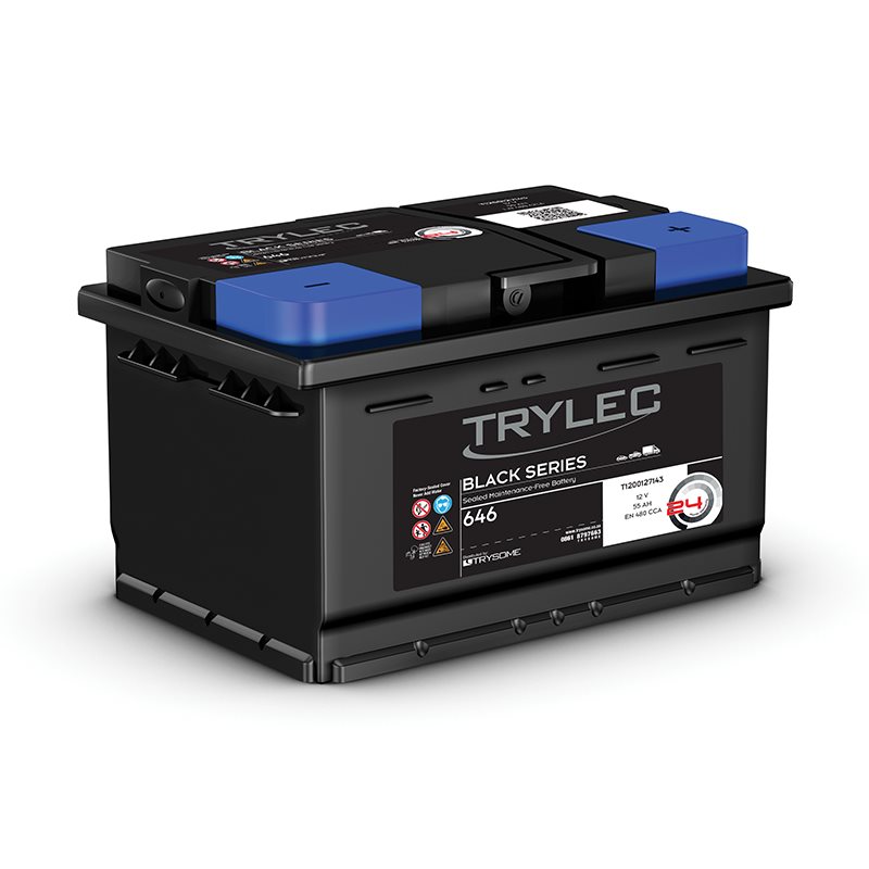 Trylec Black Series Premium, Maintenance-Free Battery (646)