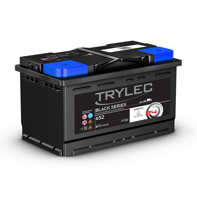 Trylec Black Series Premium, Maintenance-Free Battery (652)