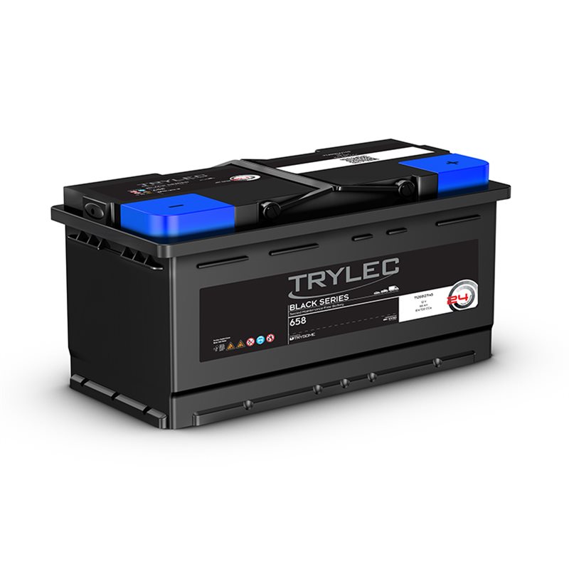 Trylec Black Series Premium, Maintenance-Free Battery (658)