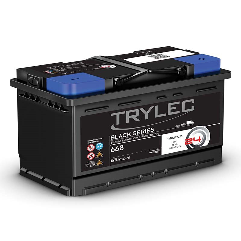 Trylec Black Series Premium, Maintenance-Free Battery (668)