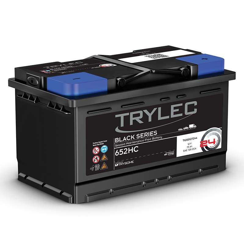 Trylec Black Series Premium, Maintenance-Free Battery (652HC)