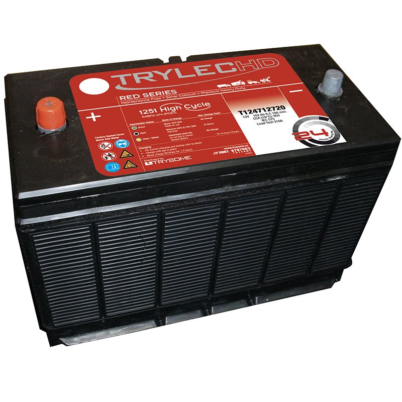 TrylecHD Red Series Premium Maintenance-Free Battery