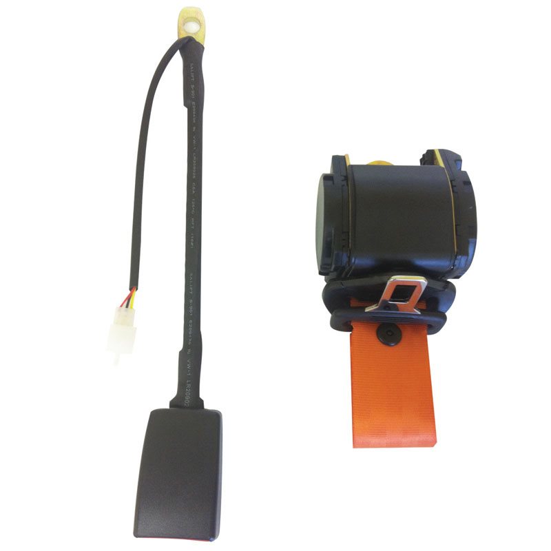 Safety Solutions Orange 3-Point Retractable \"Lap\" Seatbelt