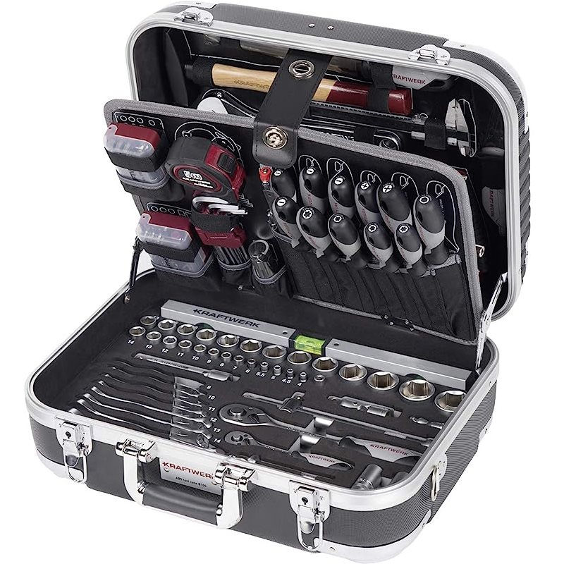 Kraftwerk 1/4” + 1/2” Socket Combination \u0026 Socket Set in ABS B100 BASIC LINE Tool Case