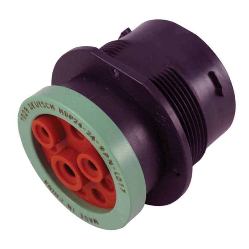 Deutsch 9-Way HDP20 Receptacle with Adaptor (Pin)