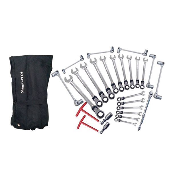 Krafttwerk 26-Piece Flexible Ratchet and Socket Spanner Set