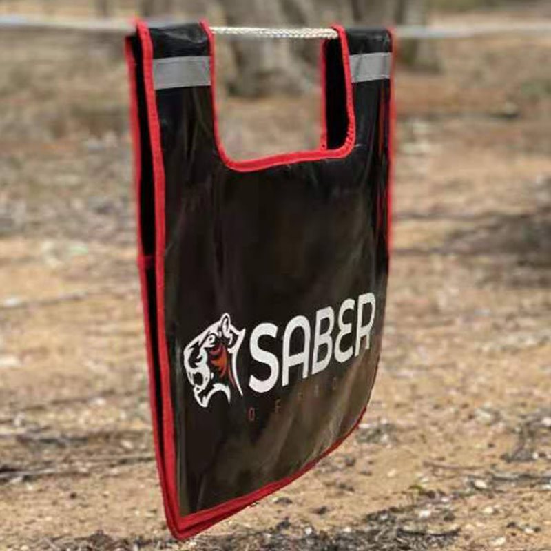 Saber Winch Damper - Black with Red