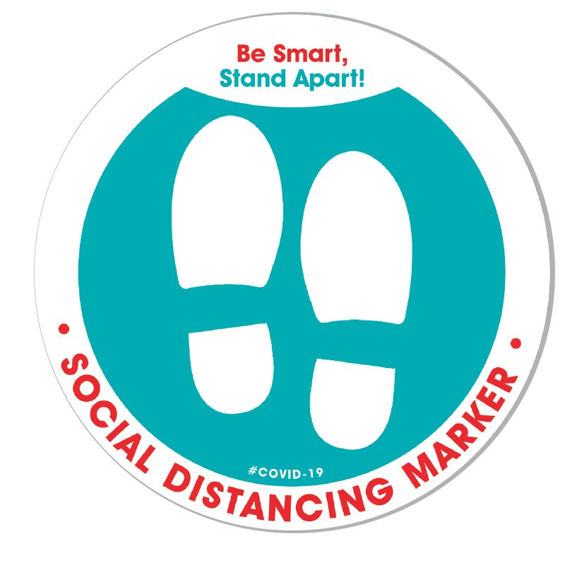 Social Distancing Floor Markers