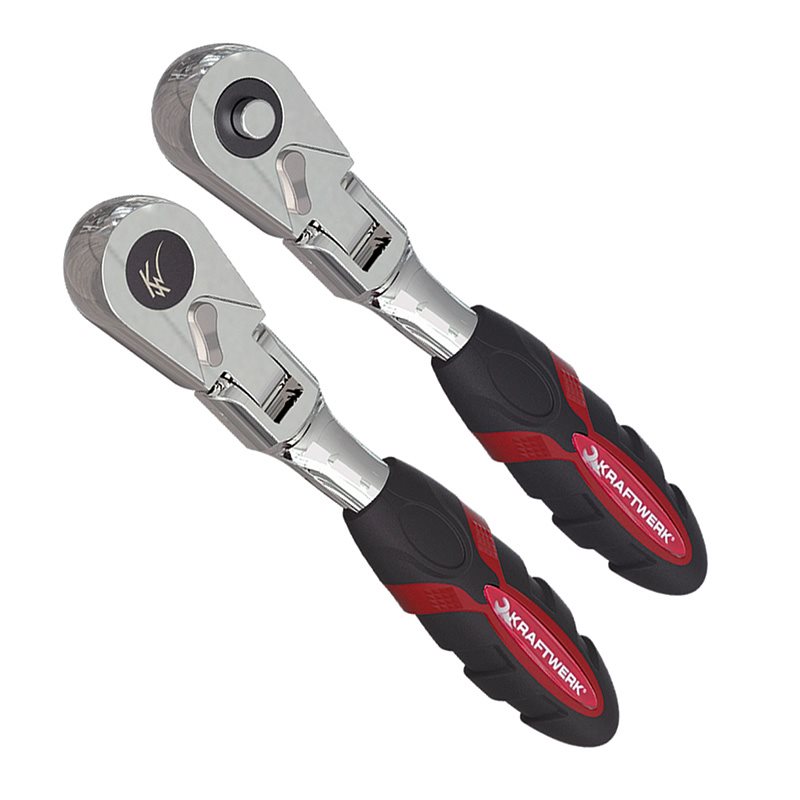 Kraftwerk 1/4\" 90⁰ Micro-Flexible Ratchet Set