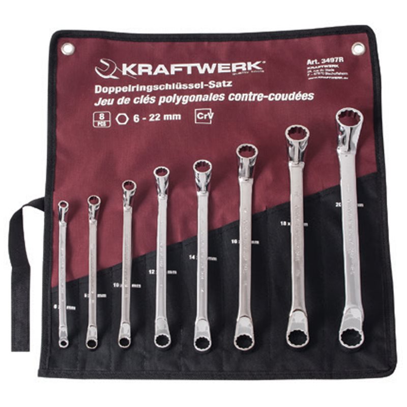 Kraftwerk Double Offset Ring Wrench Set