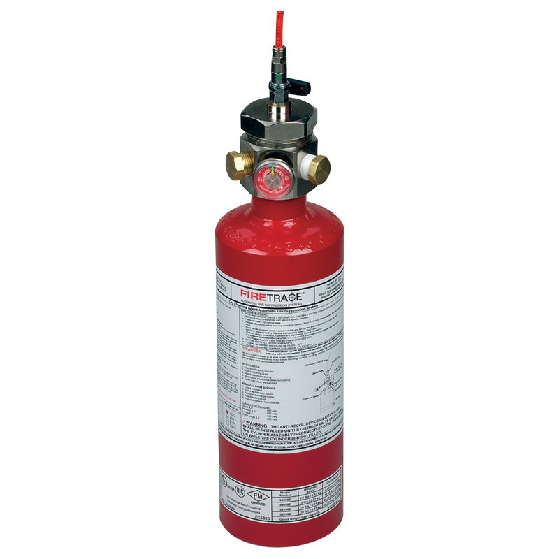 FireTrace 4.5 kg ABC Direct Dry Chemical Powder L/P System