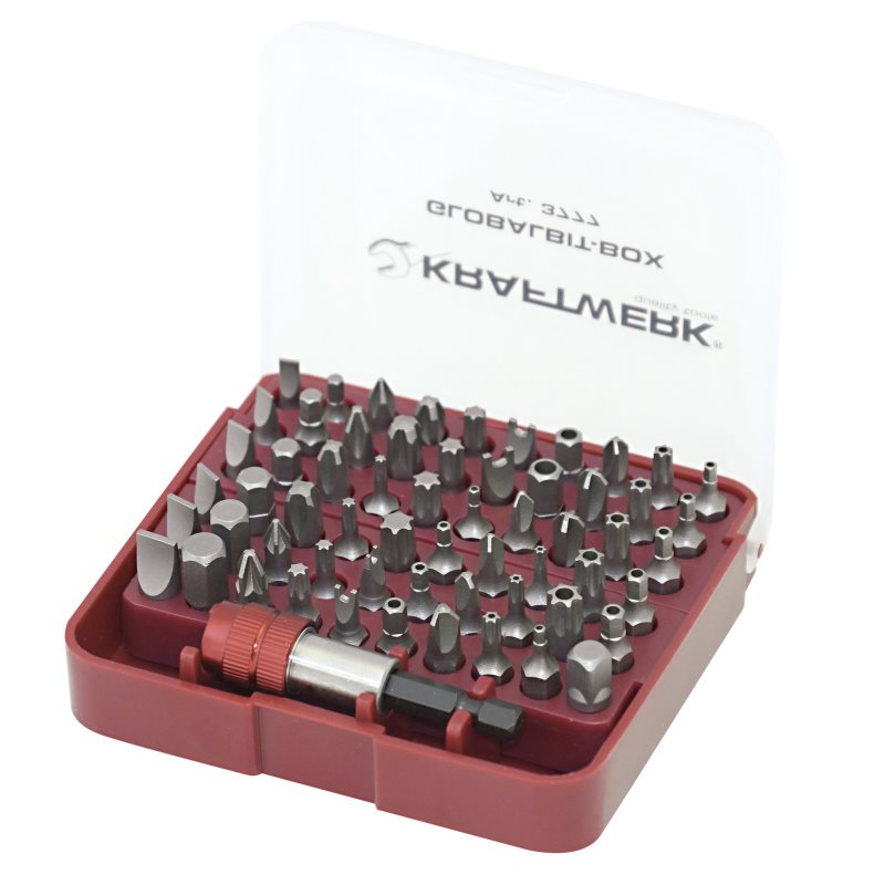 Kraftwerk 61 Piece 1/4\" Universal Bit Box with Quick Release Holder