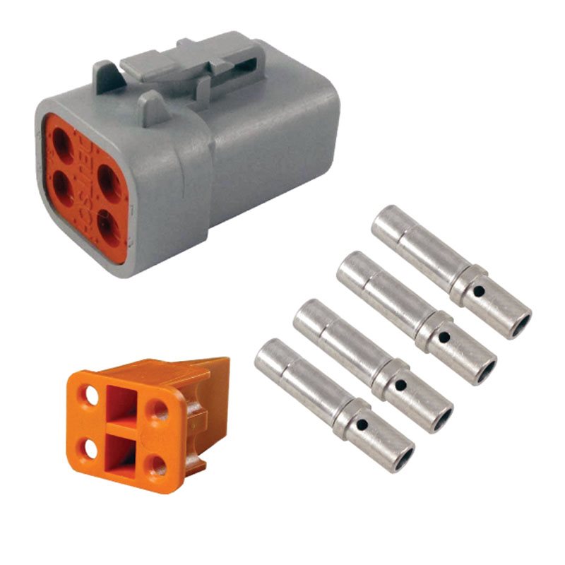 Deutsch 4-Way DTP Male  Connector Kit