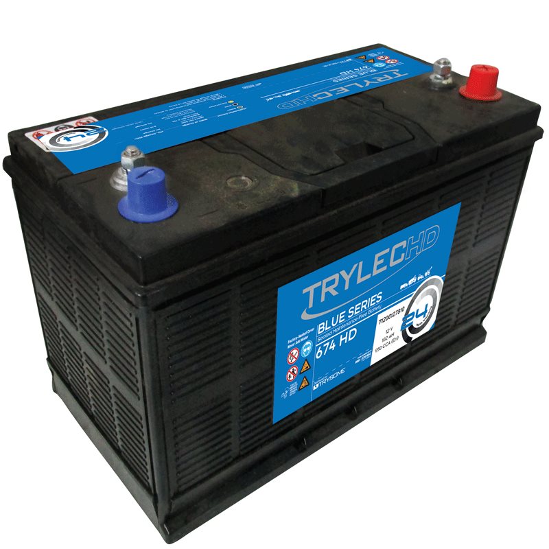 TrylecHD Blue Series Premium, Maintenance-Free Battery